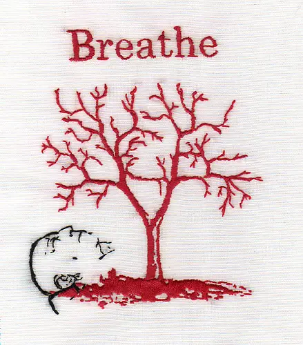 Bascom Hogue - Breathe- Hand Embroidery