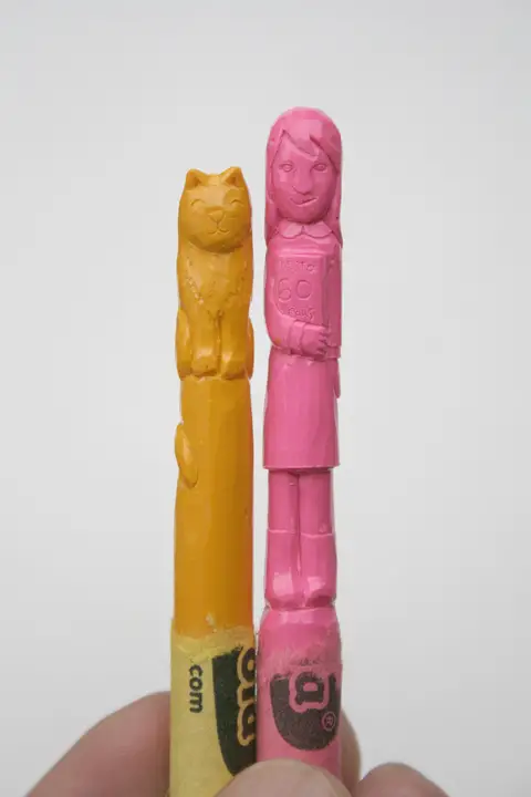 Diem Chau's crayon sculptures