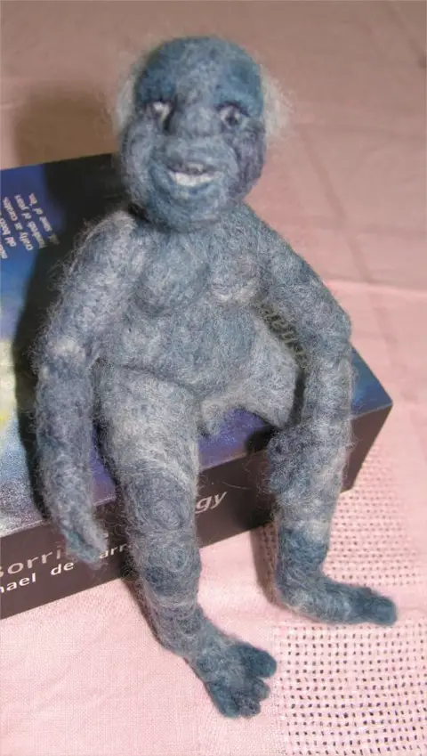 Gramarye - Blue Needlefelt Doll