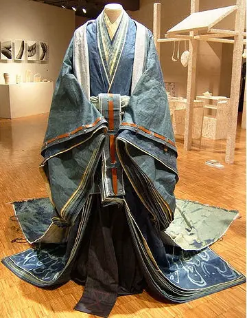 traditional Japanese clothing remade in denim by Rina Karibe