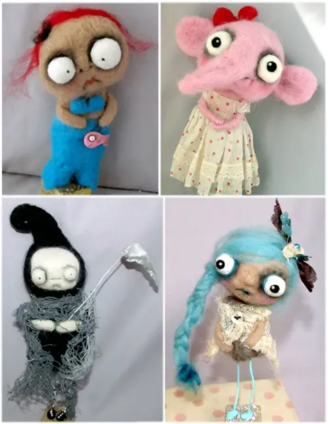 Paper Moon's Needle Felted Creations