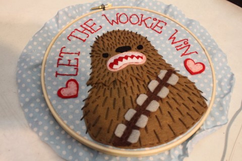 loveandasandwich - Let The Wookie Win Hand Embroidery