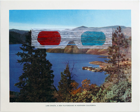 Shaun Kardinal - A New Playground - embroidered postcard