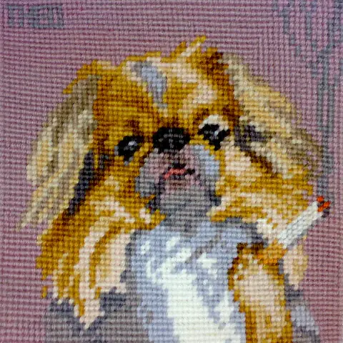Theo Humphries - Japanese Spaniel from the Smoking Dogs collection