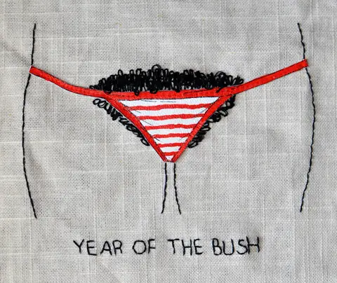 TsuruBride - Year of the Bush hand embroidery