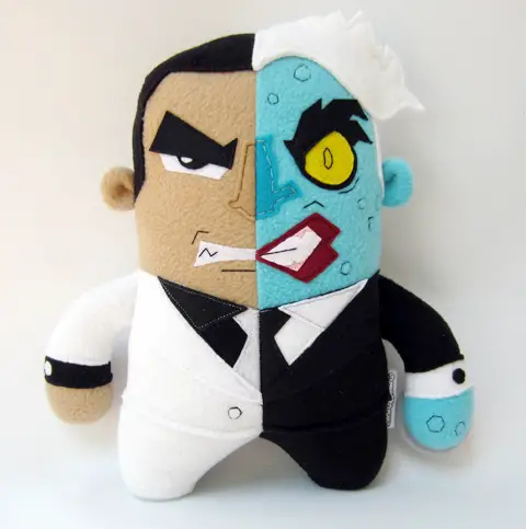 Channel Changers' Two-Face plush