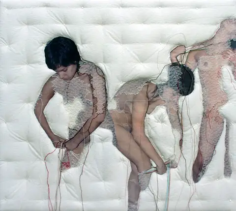 Ana Teresa Barboza - Untitled - hand embroidery on mixed media