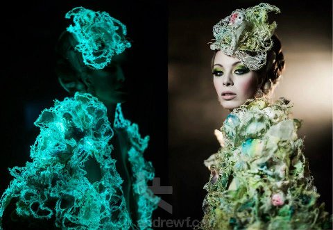 Karen Casper - Miss Coral 3D embroidered fashion