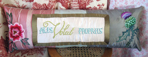 Tara Badcock - 'Alis Volat Propriis' (She flies with her own wings), (2012), Hand Embroidered silk