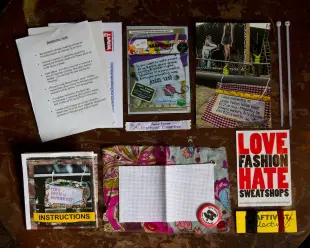 Craftivist Collective's Love Fashion Hate Sweatshops Mini Protest Kit