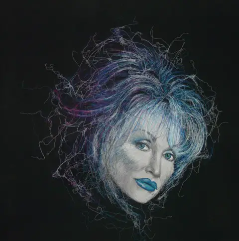 Birgitte Busk - Dolly Parton - Machine Embroidery