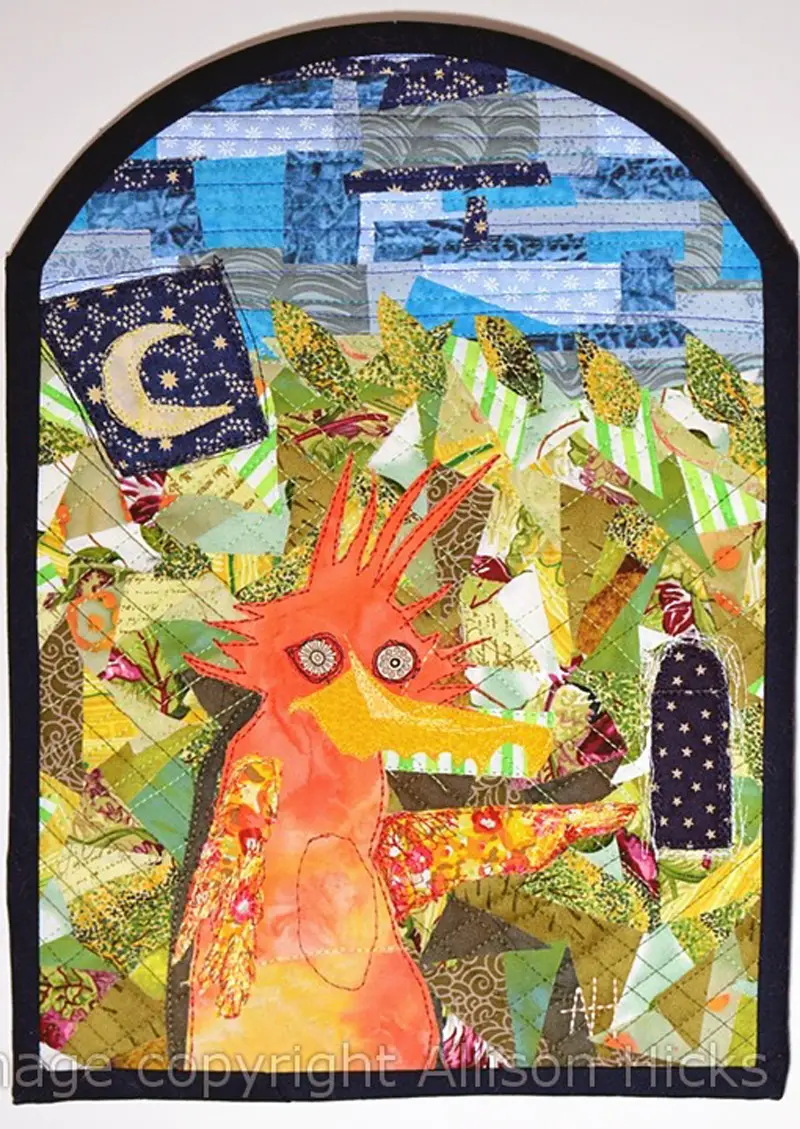 Allison Hicks - Forest Guide - Applique Art Quilt (2012)