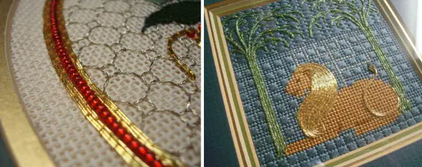 Traditional embroidery over the years has always featured couching techniques.