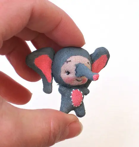 Tiny Elephant Plush by BeBe Babies