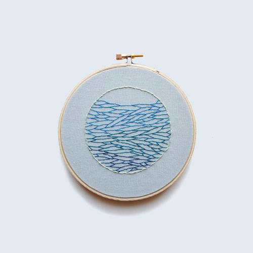 Ocean View by Sarah K Benning (Hand embroidery)