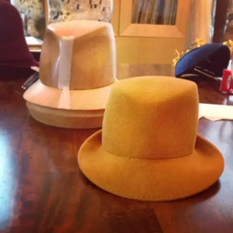 Modified Fedora and Snap Brim Blocked Hat