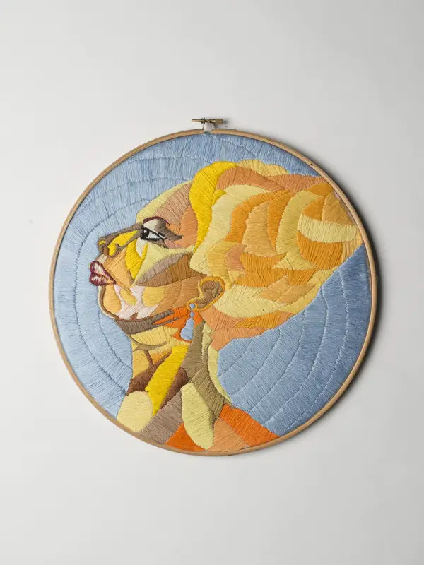 Luisa Zilio - Nina Simone - Hand Embroidery