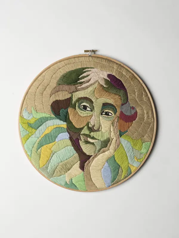 Luisa Zilio - Virginia Woolf - Hand Embroidery