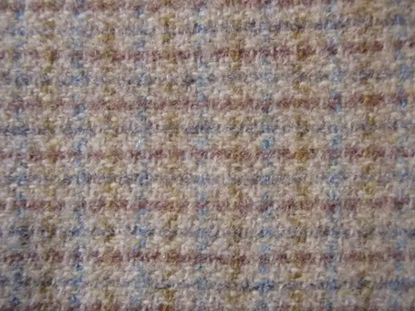 A delicately-coloured Harris Tweed (detail from a 1960s coat).
