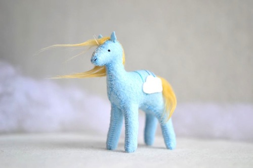 Cloud Crystal Pony by Sabina Gibson (Soft Sculpture)