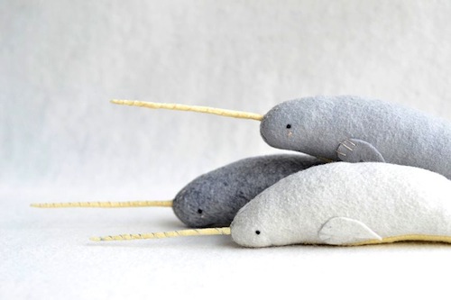 Narwhal by Sabina Gibson (Soft Sculpture)