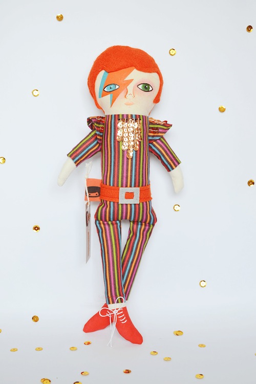 David Bowie Doll by Mandarinas de Tela (Soft Sculpture)