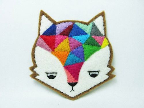 Annoyed Urban Fox Pin - Alina Bunaciu (Hand Embroidery)