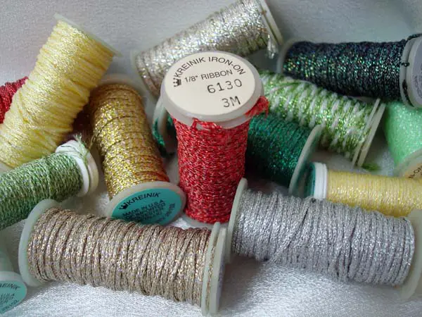 Kreinik Iron-on Thread for quick, no-sew, faux embroidery