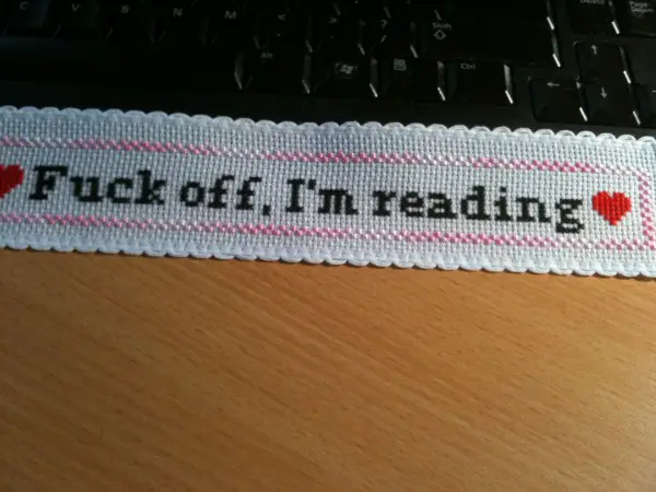 Donna Martin's Cross Stitched Bookmark