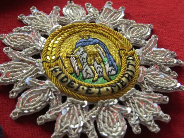 Order of St Ferdinand embroidery by Hand & Lock (detail)