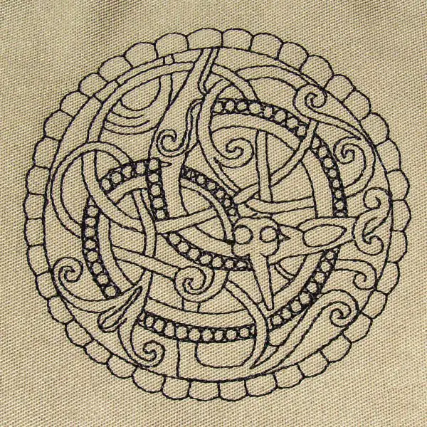 Pitney Brooch Anglo Saxon Embroidery Design by Erich Campbell