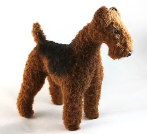 Airedale Terrier by Emma Hall Art (Soft Sculpture)
