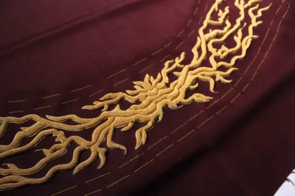 Goldwork Embroidery by Hawthorne & Heaney for Joshua Kane