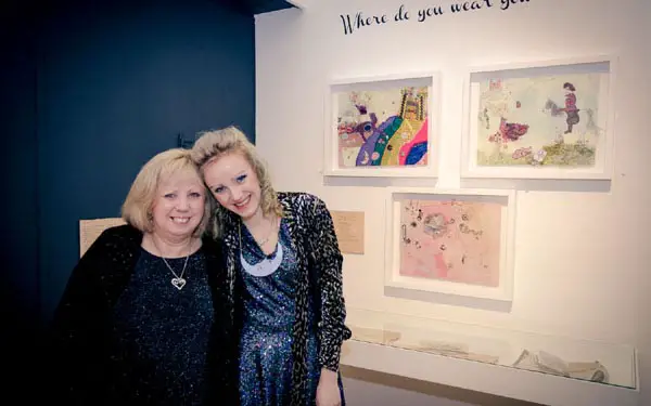 "Mum and I on opening night of Customs House Exhibition 'In Dreams' last year." - Ailish Henderson