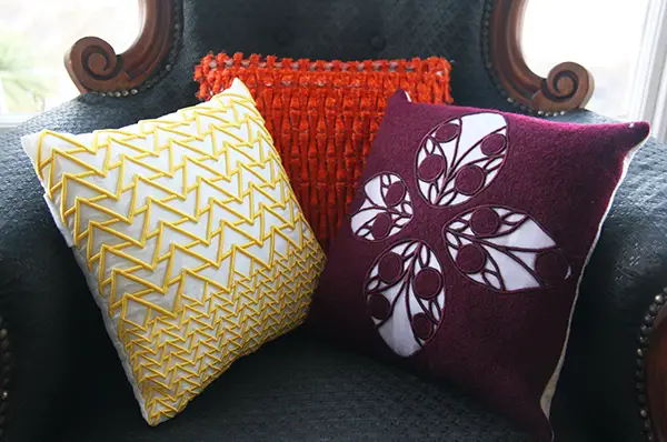 Bespoke cushions, by Alice Selwood