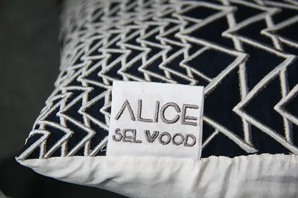 Bespoke cushions by Alice Selwood