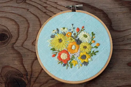 IttyBittyBunnies - Floral Bouquet Embroidery
