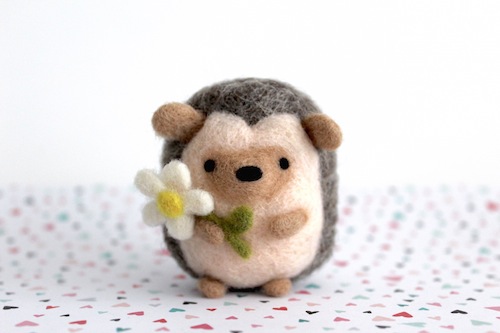 Wild Whimsy Woolies - Hedgehog with Daisy