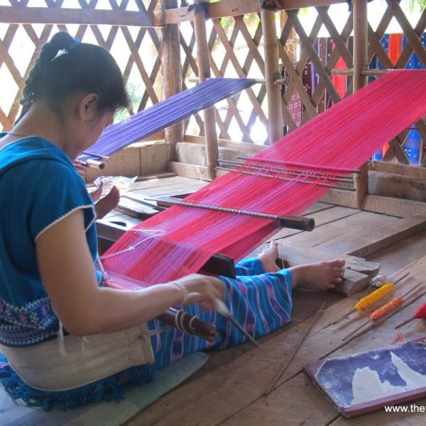 TTraditional Karen weaving Laos/Thailand