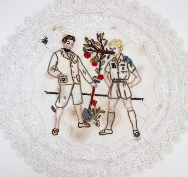 Eran Inbar - With a Song in Heart and a Shovel in Hand - Hand Embroidery