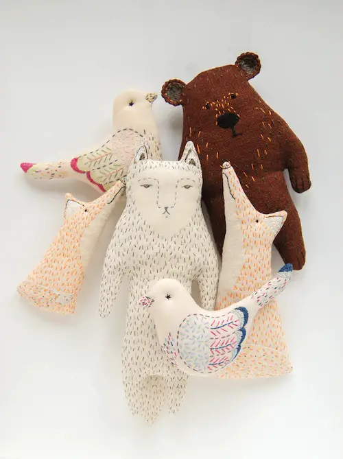 Woodland Tale - Embroidered Animals