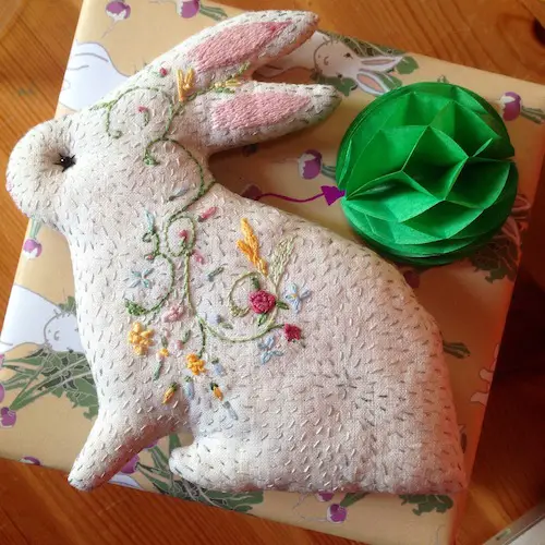Woodland Tale - Embroidered Bunny 