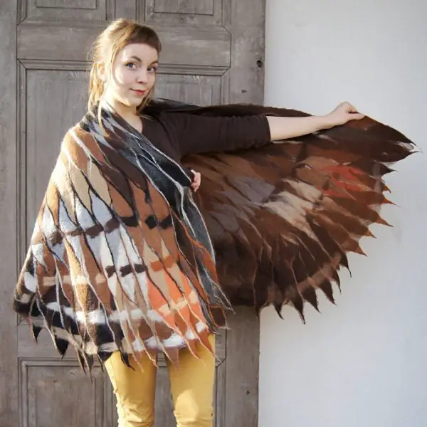 Filc Alki wing shawl