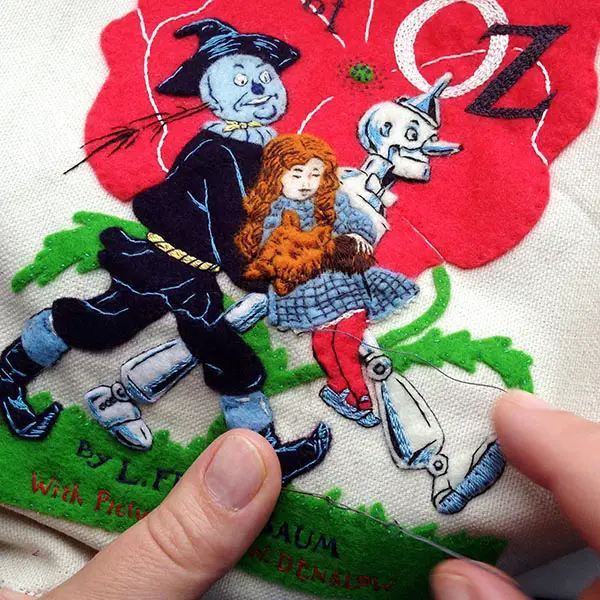 Wizard of Oz embroidery, Tatiana Kononova
