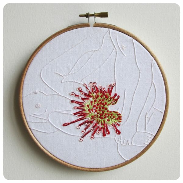 Marina Bolmini - Drosera Rotundifolia - Hand Embroidery