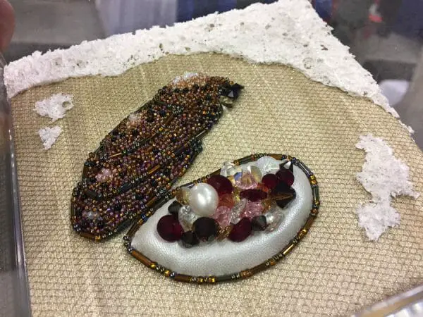 This beautiful piece by Jessica Fanego is from the San Francisco School of Needlework & Design's latest "Stitch At Home" Challenge.
