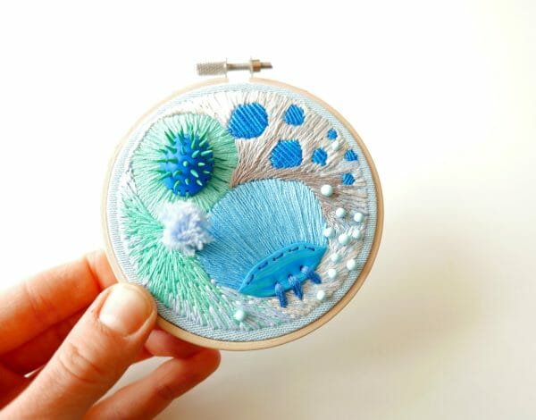 Nibyniebo - Embroidery blueie 1