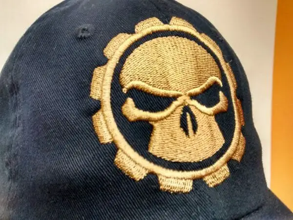 Erich Campbell - Single Color Gear and Skull Embroidered Cap