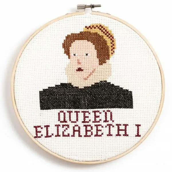 Queen Elizabeth Design from Feminist Icon Cross Stitch