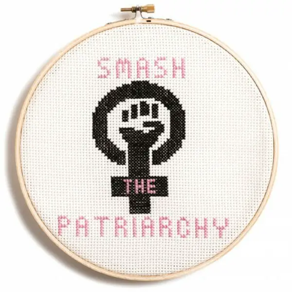 Smash The Patriarchy design from Feminist Icon Cross Stitch